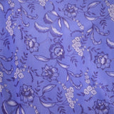 Blue Flowers Lycra Fine Knit - Ribes y Casals