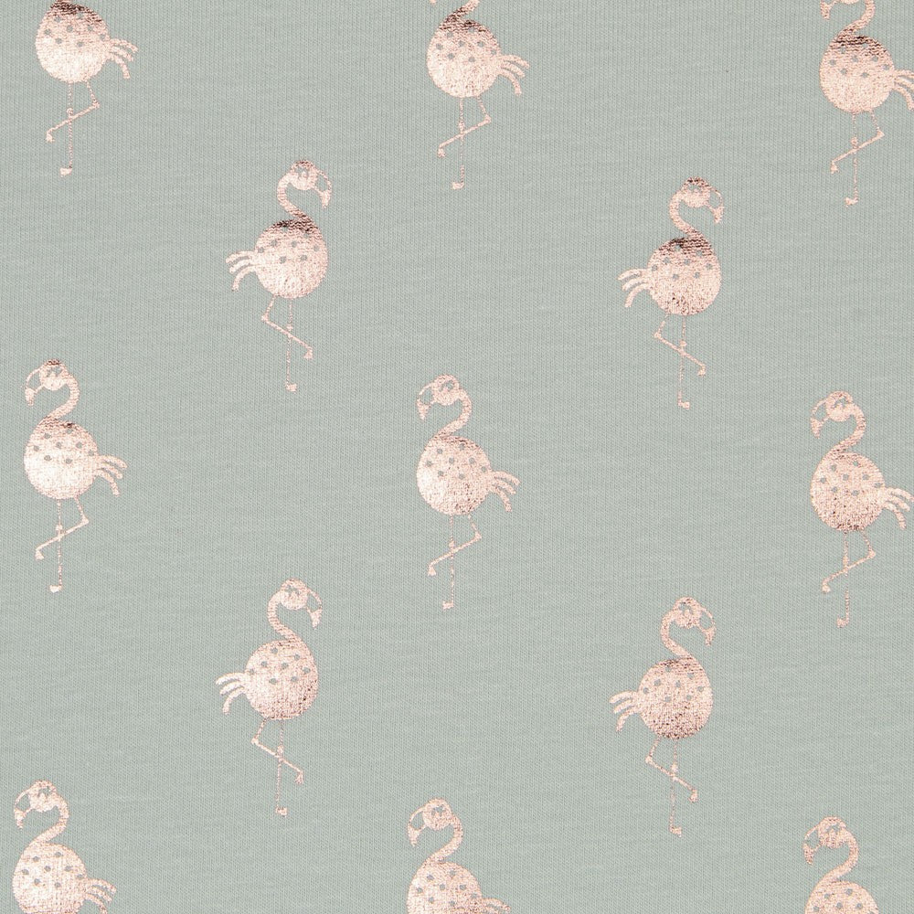 Flamingos Green Lurex Knit - Ribes y Casals