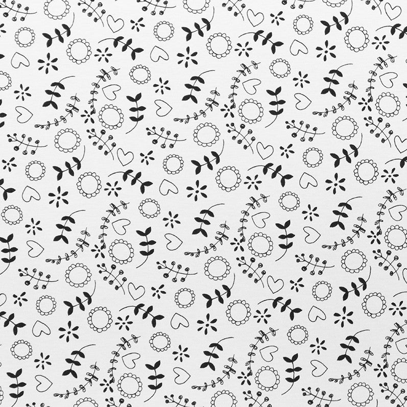 Jersey Kids Little Flowers white - Ribes y Casals