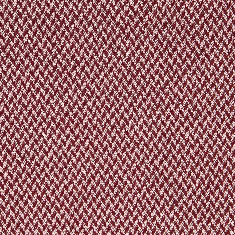 Lurex Zigzag Red Velvet Jersey - Ribes y Casals