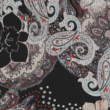 Turquoise Paisley Jersey Knit - Ribes y Casals