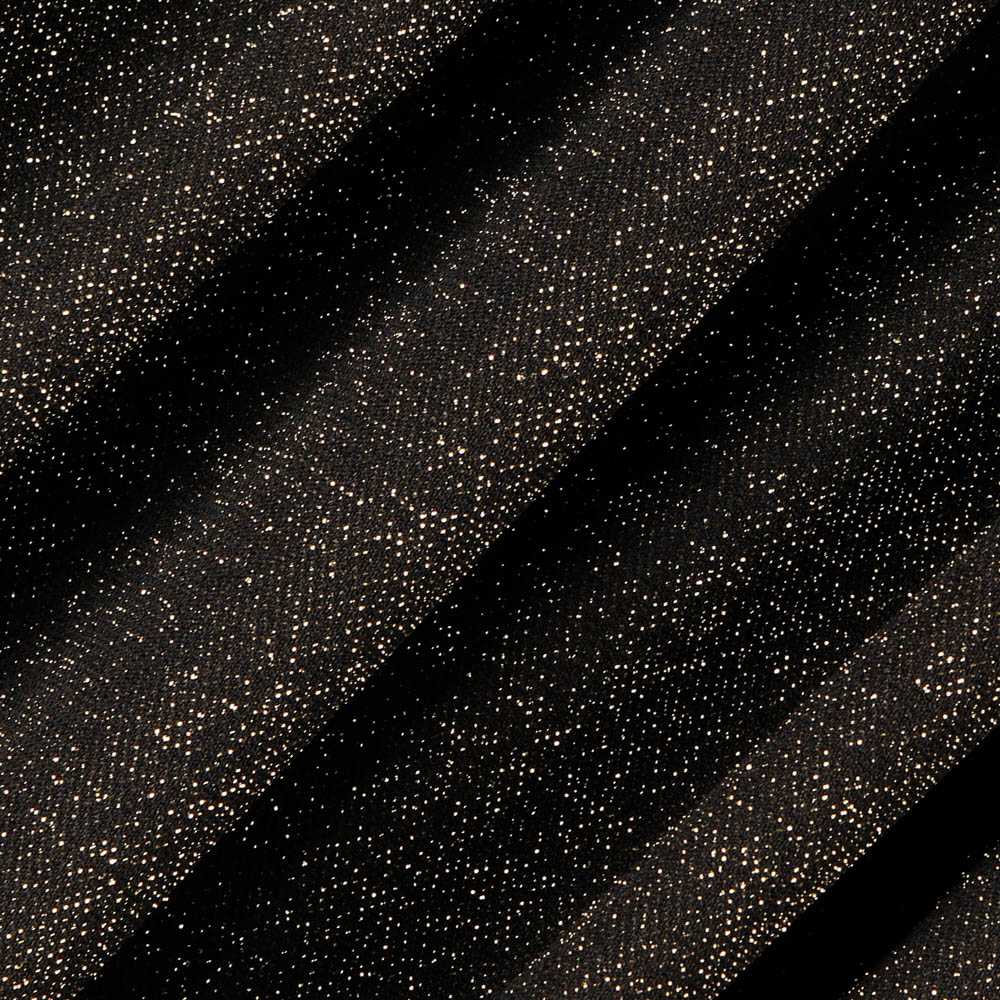 Black Gold Lamé Knitted Fabric - Ribes y Casals
