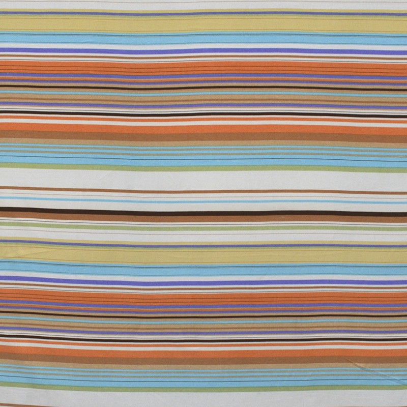 Printed Lycra Knit Multicolour Lists - Ribes y Casals