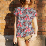 Polyester Mesh Flowers Red - Ribes y Casals