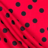 Polyester Mesh Flamenco Black 33mm Red - Ribes y Casals