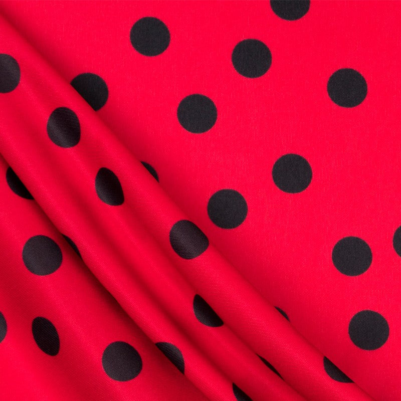 Polyester Mesh Flamenco Black 33mm Red - Ribes y Casals