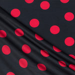 Polyester Mesh Flamenco Red 33mm Black - Ribes y Casals