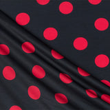 Polyester Mesh Flamenco Red 33mm Black - Ribes y Casals