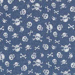 Mesh Gym Suit Skulls Denim - Ribes y Casals