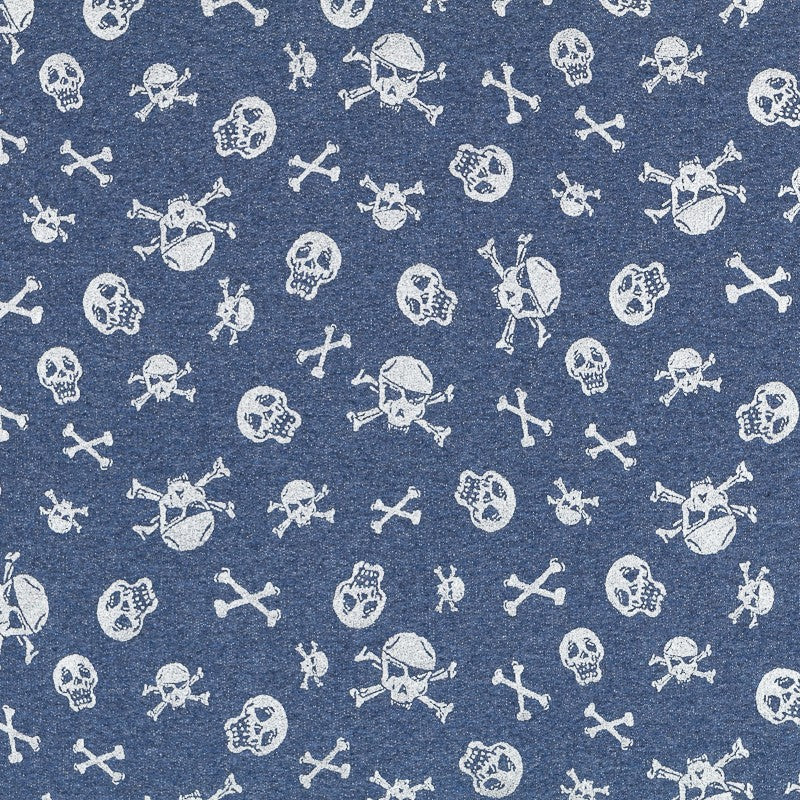 Mesh Gym Suit Skulls Denim - Ribes y Casals