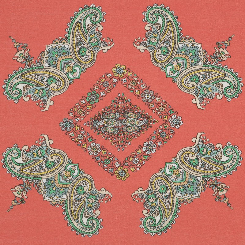 Summer Mesh Cashmere Panel Coral - Ribes y Casals