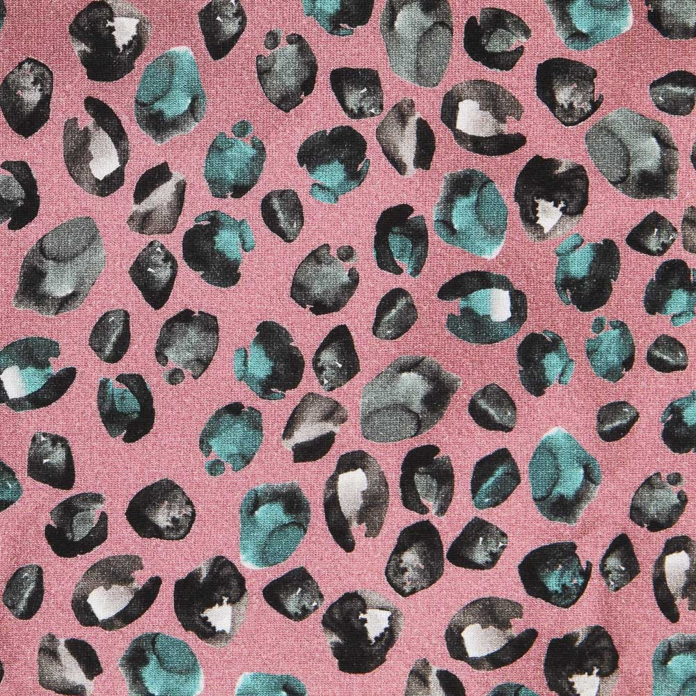 Pink Leopard Viscose Knit - Ribes y Casals