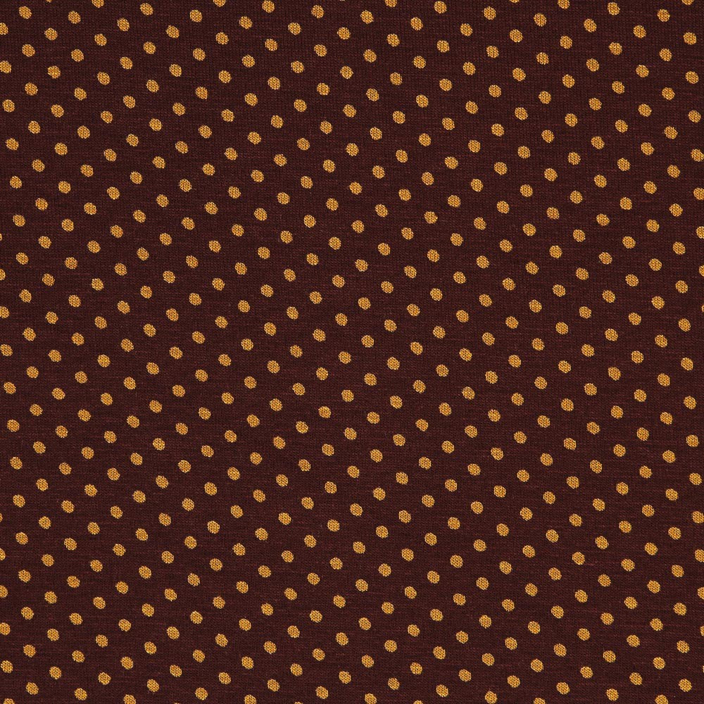 Jersey Viscose Orange Dots - Ribes y Casals
