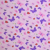 Knit Viscose Pink Butterflies - Ribes y Casals