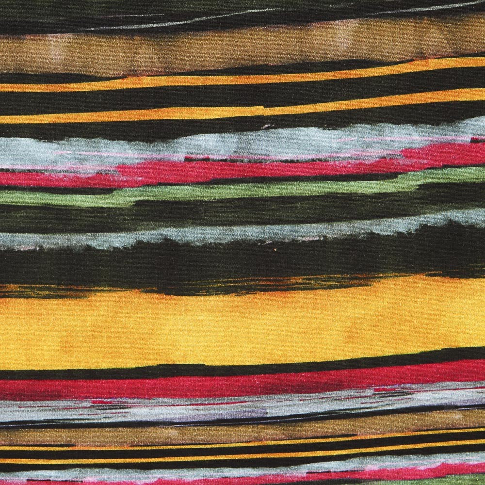 Multicolor Stripes Viscose Knit - Ribes y Casals
