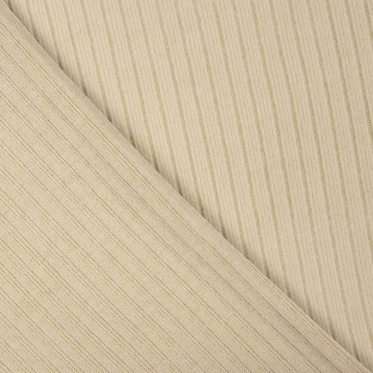Beige Ribbed Knit with Corduroy Effect - Ribes y Casals