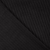 Black Ribbed Knit with Corduroy Effect - Ribes y Casals