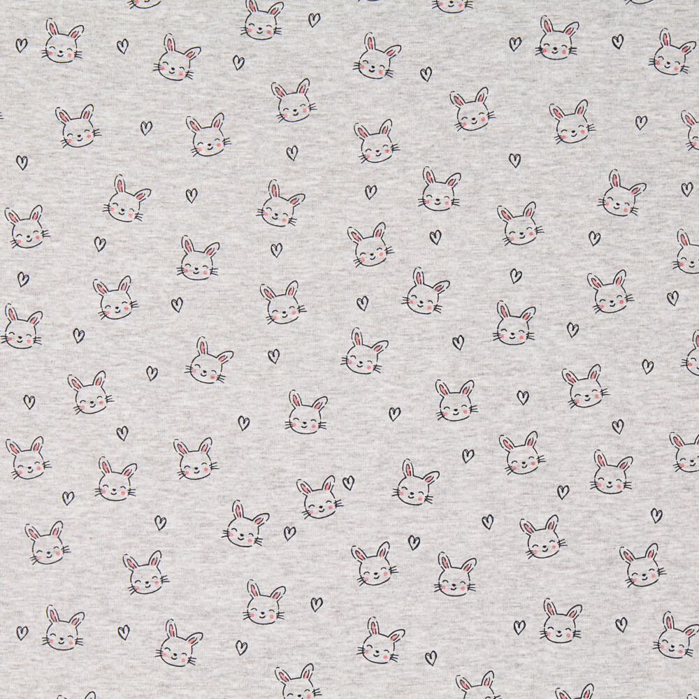 Jersey Plush Rabbits Grey - Ribes y Casals