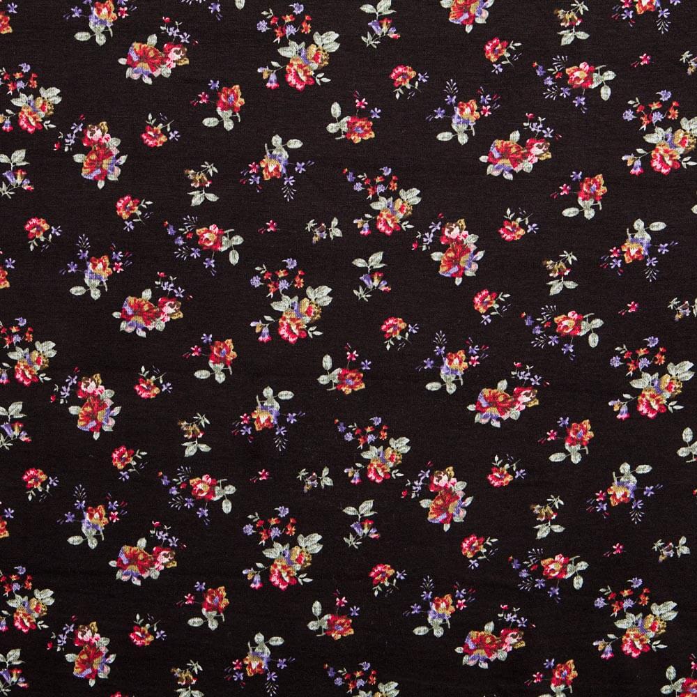 Black Cotton Cretonne Jersey - Ribes y Casals