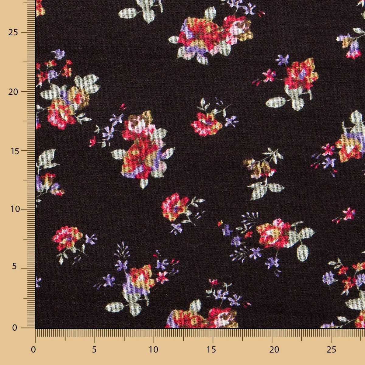 Black Cotton Cretonne Jersey - Ribes y Casals