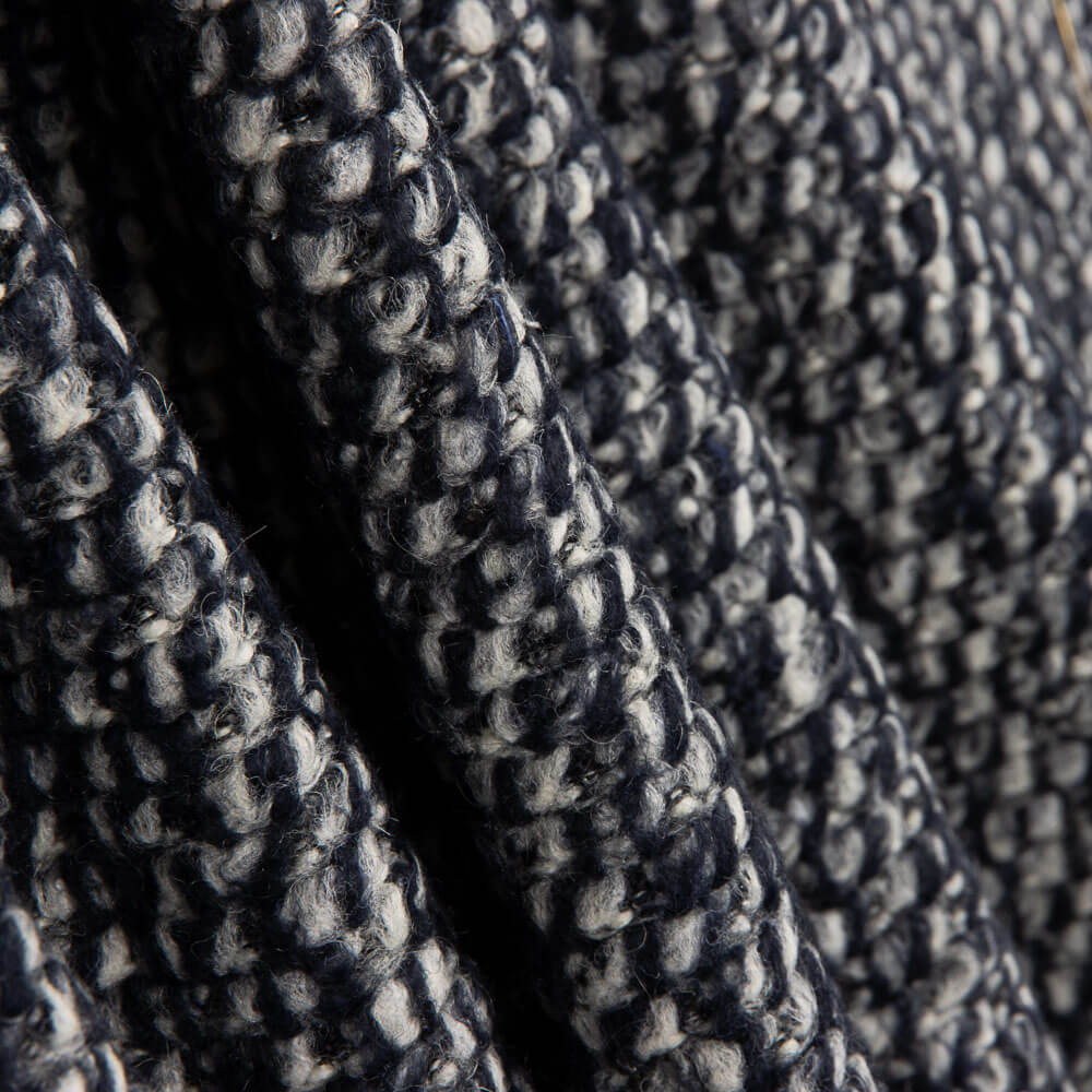 Knitted Wool Tricot Poncho Vigoré Gray - Ribes y Casals