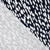 Navy Speckled Viscose Knit - Ribes y Casals