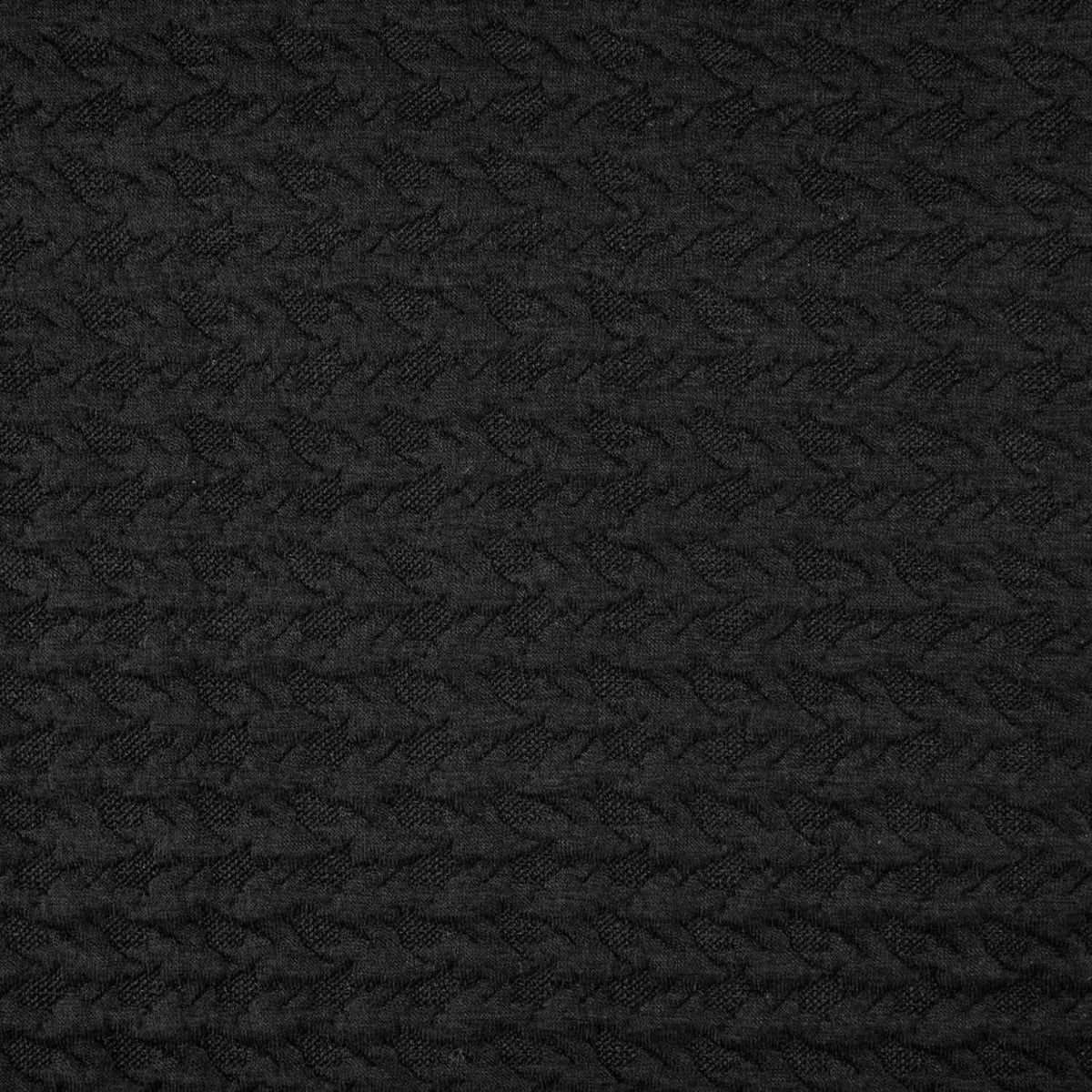 Retal Punto Jacquard Cloqué Negro 50x150 cm - Ribes y Casals