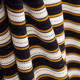 Navy Striped Pique Knit - Ribes y Casals