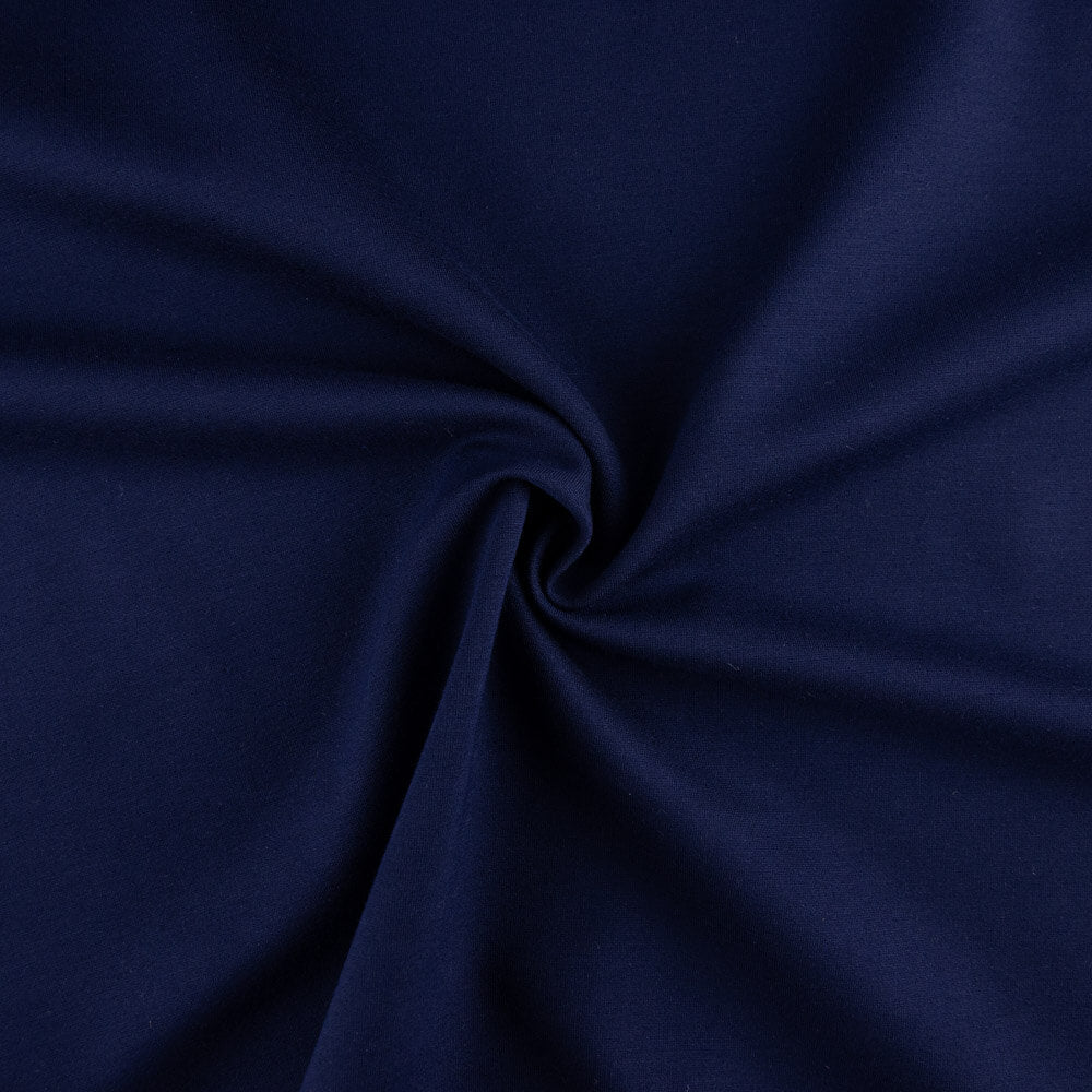Navy Blue Rayon Roma Knit - Ribes y Casals