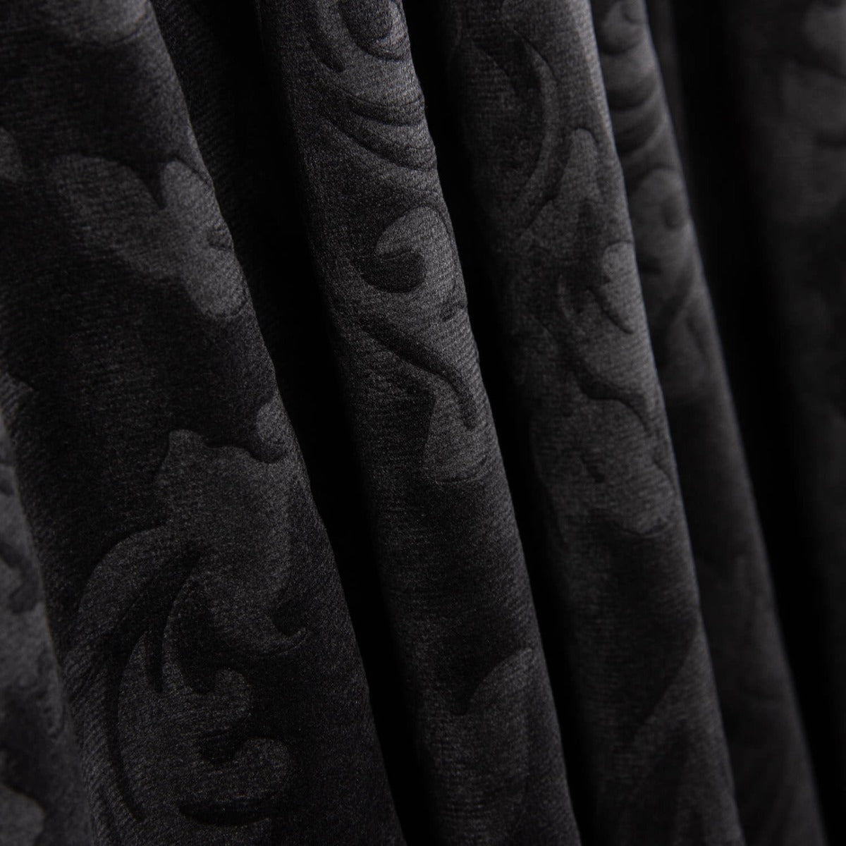 Embossed Jacquard Velvet Knit – Black - Ribes y Casals