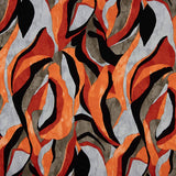 Abstract Orange Viscose Jersey - Ribes y Casals