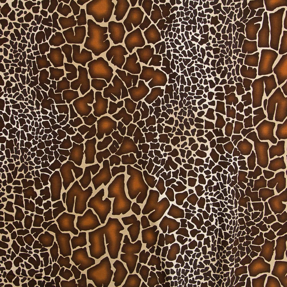 jersey Viscose Animal Brown - Ribes y Casals