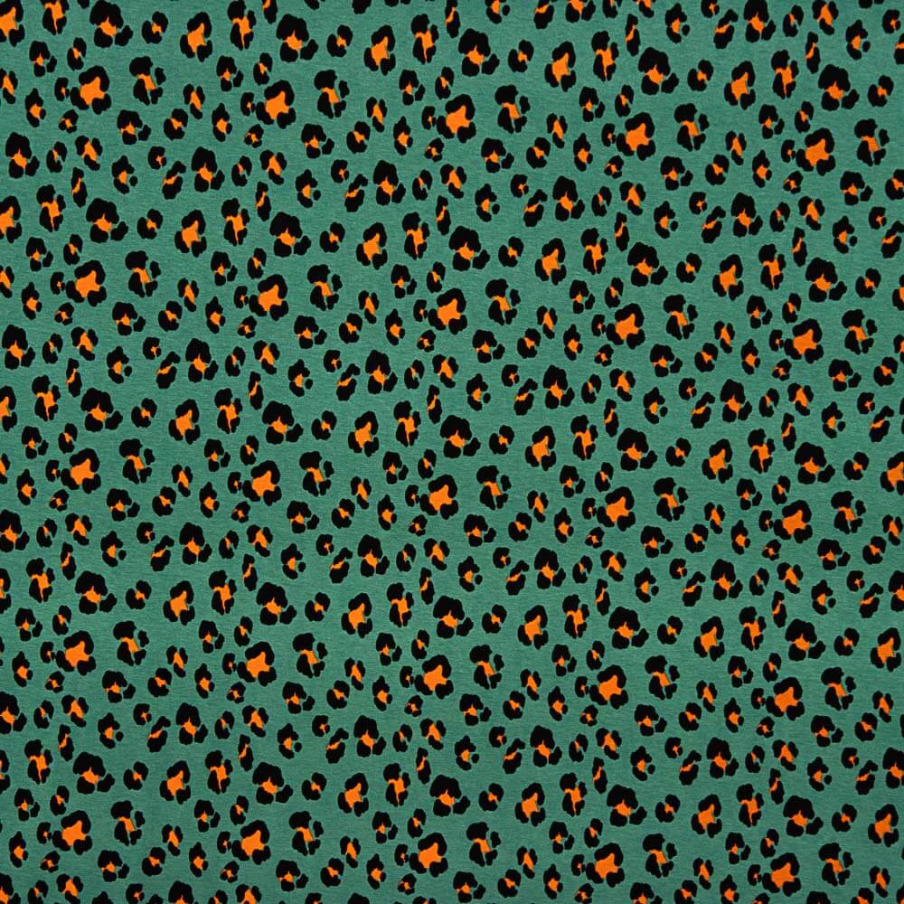 Mint Green Leopard Knit Viscose - Ribes y Casals