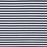 Navy Striped Viscose Knit 10mm - Ribes y Casals