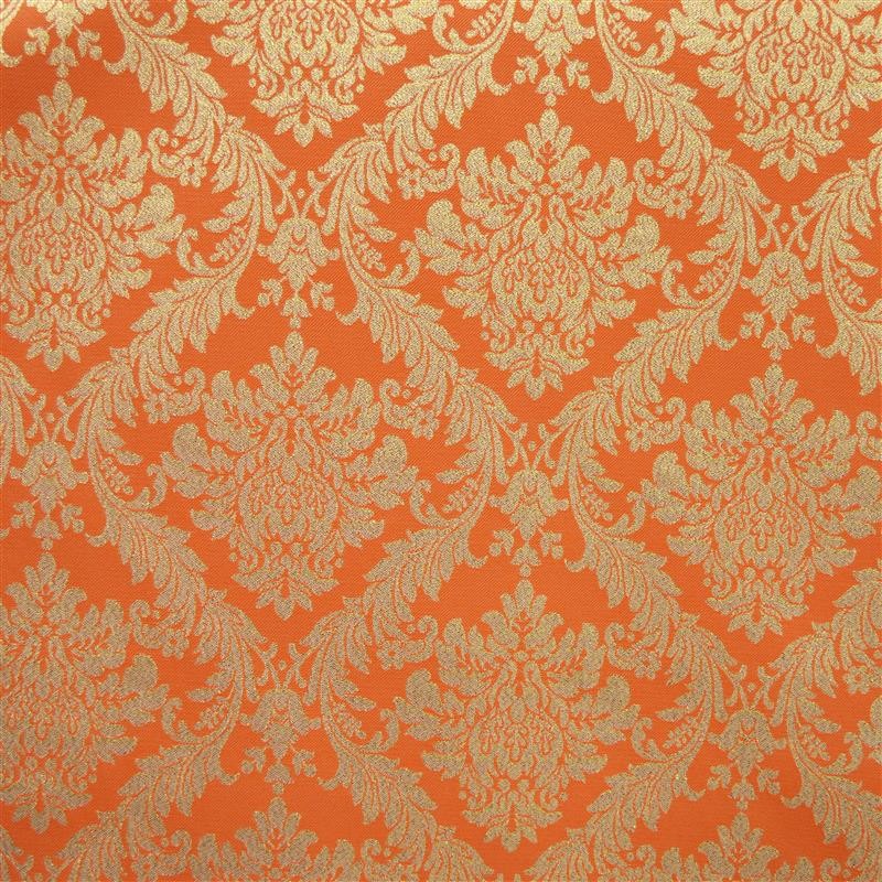 Satin Damasque Orange - Ribes y Casals