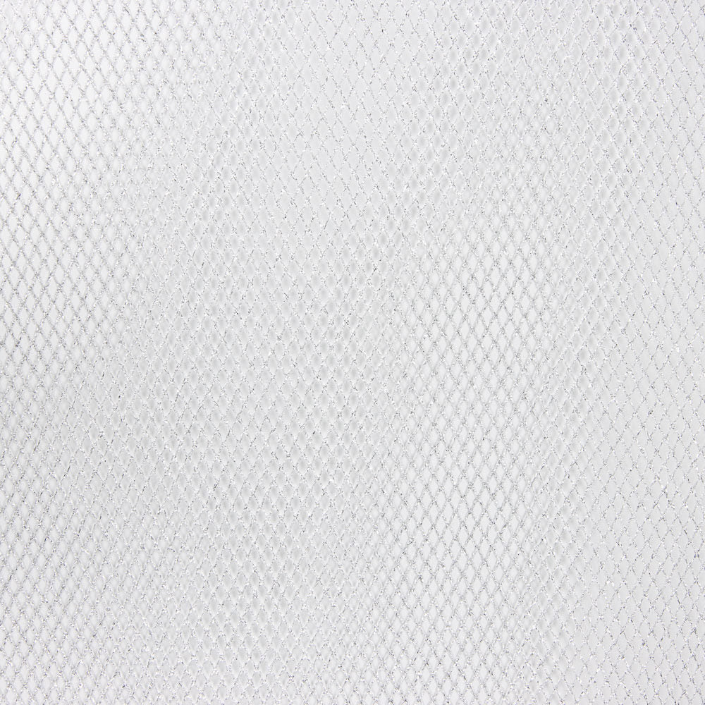 Silver Metallic Net Fabric - Ribes y Casals