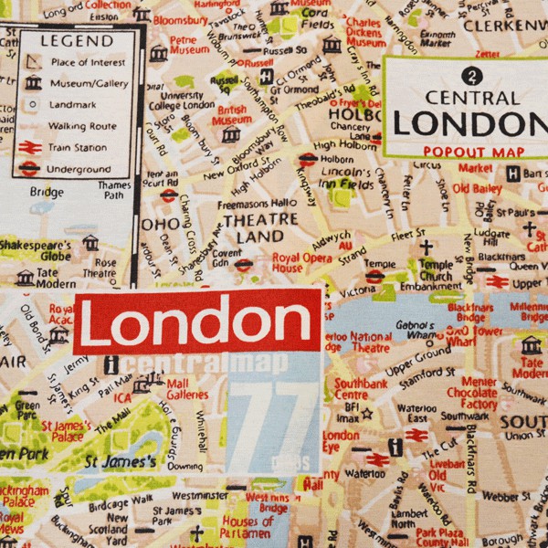 Stain Resistant Map London - Ribes y Casals
