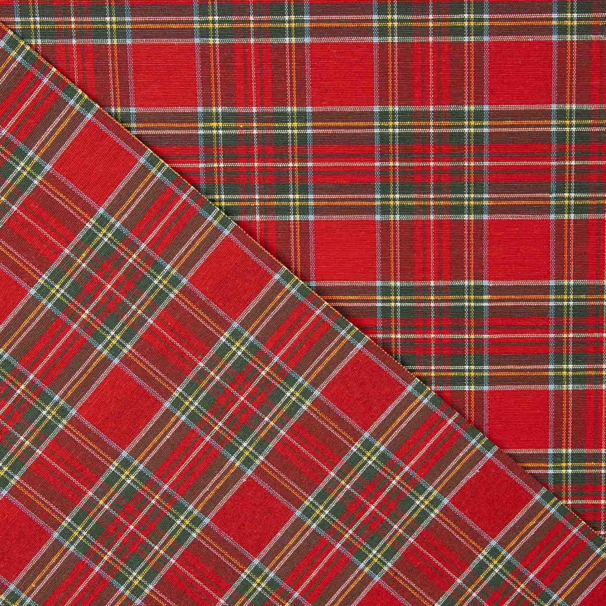 Lightweight Resin-Coated Canvas – Mini Christmas Tartan - Ribes y Casals