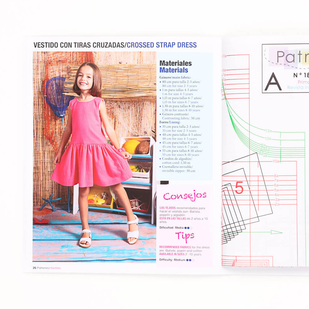 Children&#39;s Fashion Sewing Patterns No. 18 - Ribes y Casals
