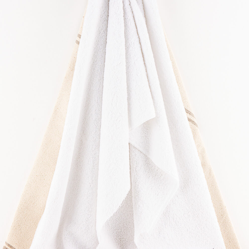 Terry Cotton White Towel - Ribes y Casals