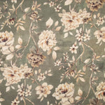 Olive Green ‘Linen Fabric’ Romantic Garden Cotton Canvas - Ribes y Casals