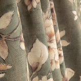 Olive Green ‘Linen Fabric’ Romantic Garden Cotton Canvas - Ribes y Casals