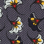 Viscose Vintage Flowers Navy Blue - Ribes y Casals