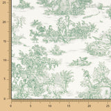Green Toile de Jouy Sheet - Ribes y Casals