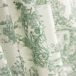Green Toile de Jouy Sheet - Ribes y Casals