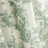 Green Toile de Jouy Sheet - Ribes y Casals