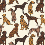Twill Cotton Dogs Ecru - Ribes y Casals