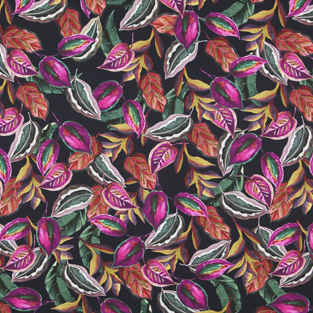 Purple Bi-elastic Botanical Twill - Ribes y Casals