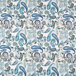 Twill Bi-elastic Paisley Blue - Ribes y Casals
