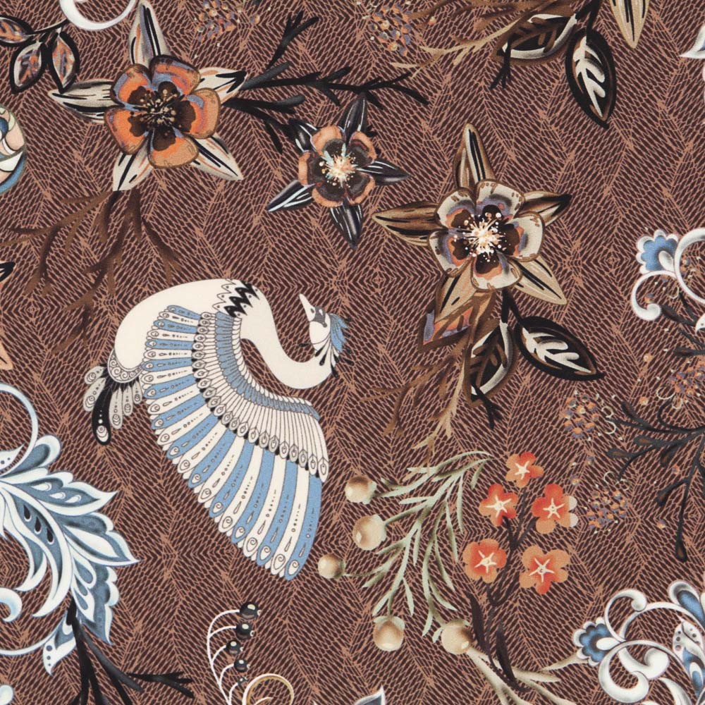Shanghai Brown Bi-elastic Twill - Ribes y Casals
